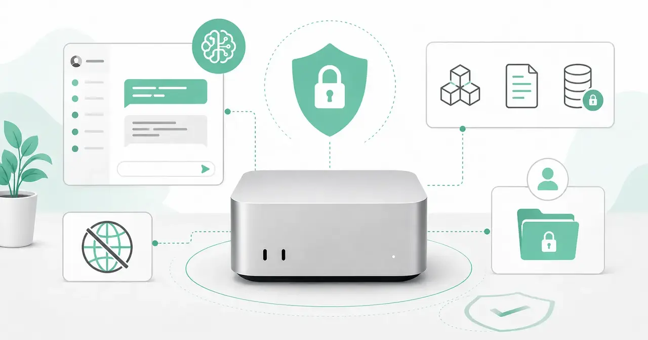 Mac mini / Mac Studio などを用いたセキュアなローカル AI 環境構築