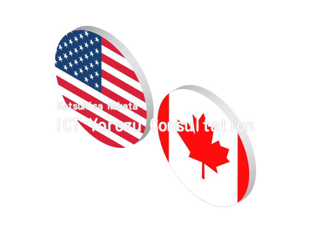 Stock illustrations : Currency pair USDCAD (circle) Isometric