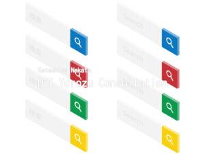Stock illustrations for Search input set 2 Isometric