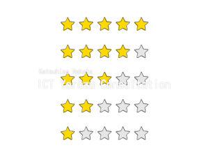 Stock illustrations for Star review icon (handwritten style)