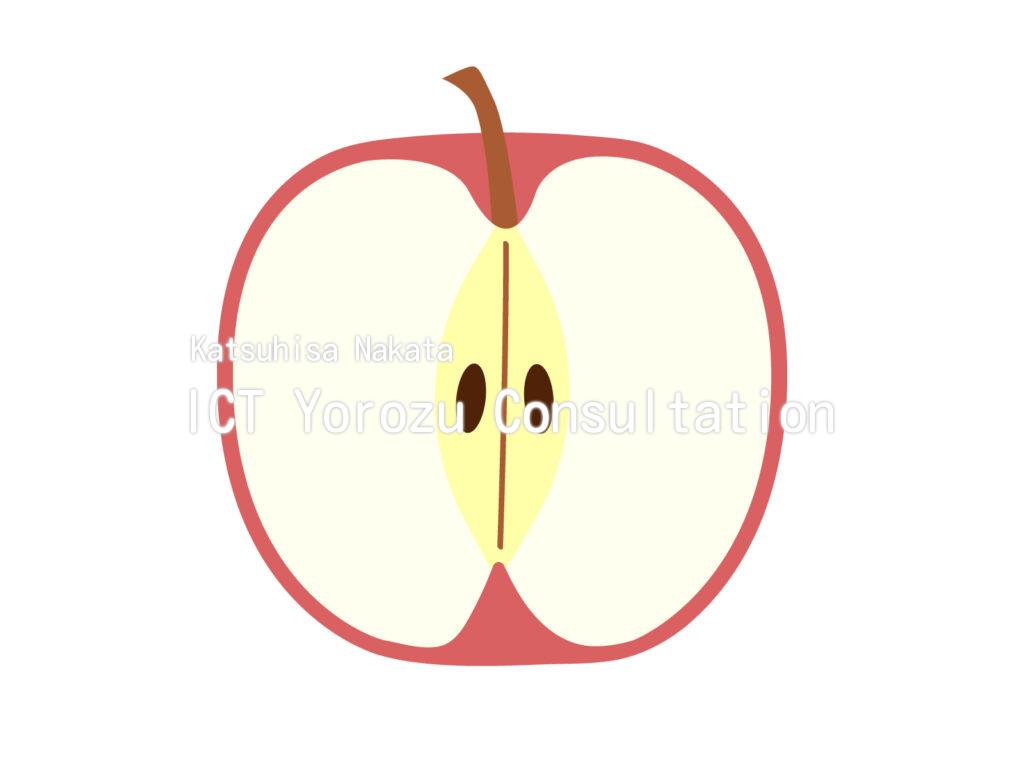 Stock illustrations : Cross section (apple)